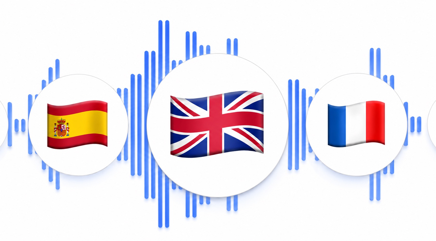 Drapeaux de plusieurs langues